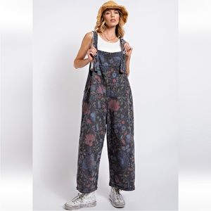 Groove with Me Flower Overalls from Easel